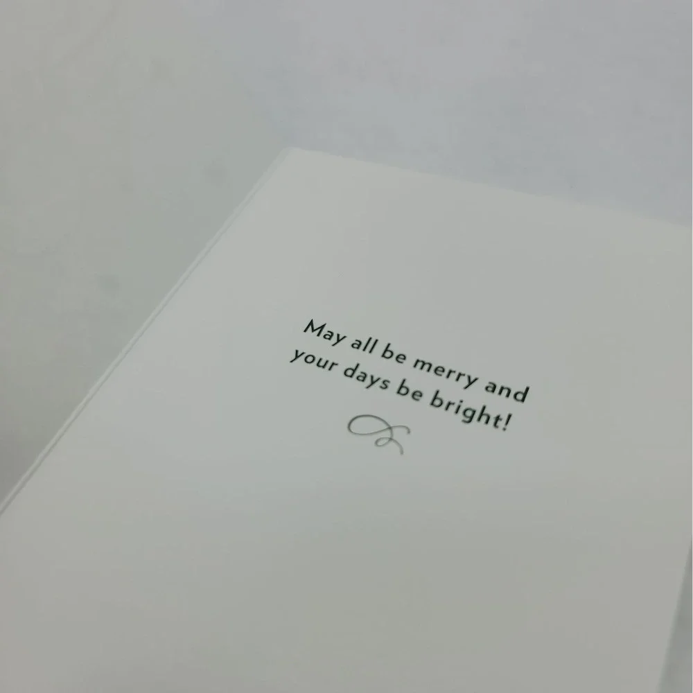 Papyrus embossed merry